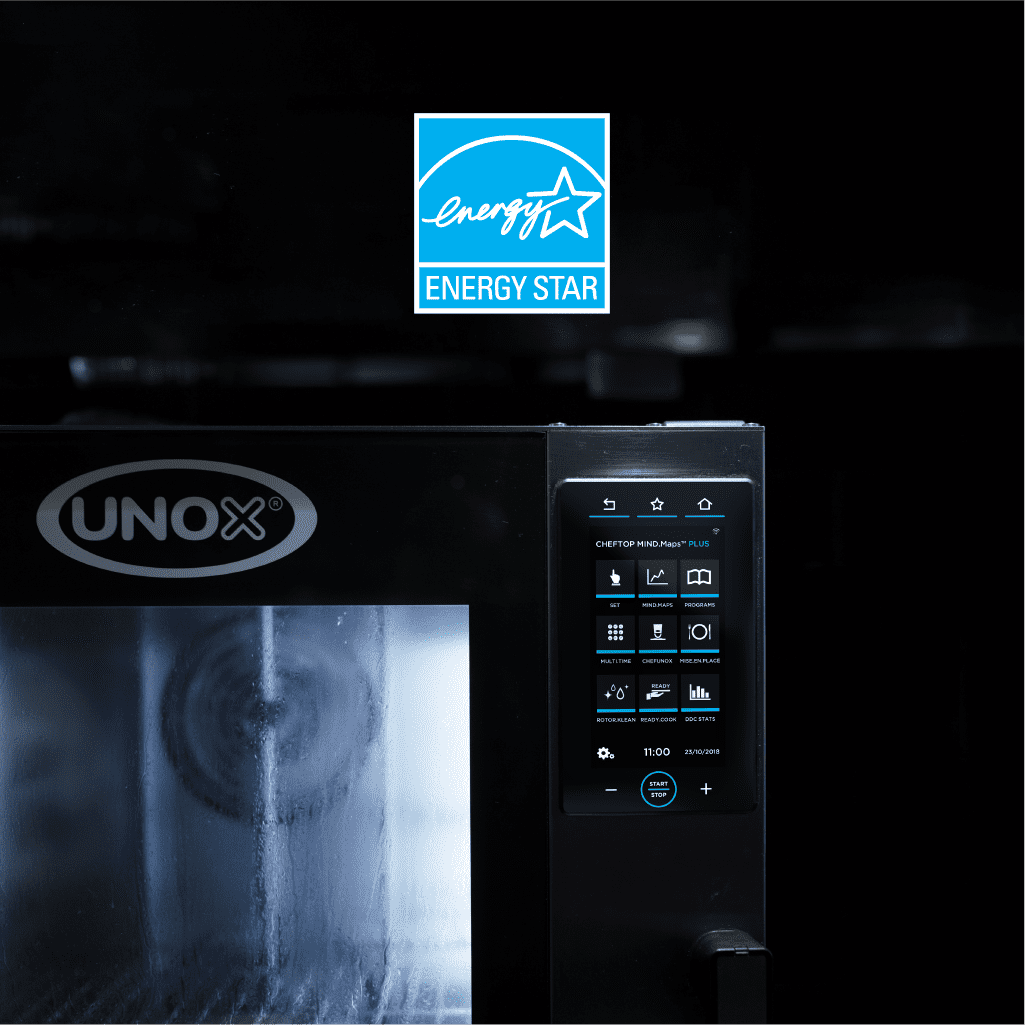 Save energy choosing Unox ENERGY STAR® certified professional ovens UNOX