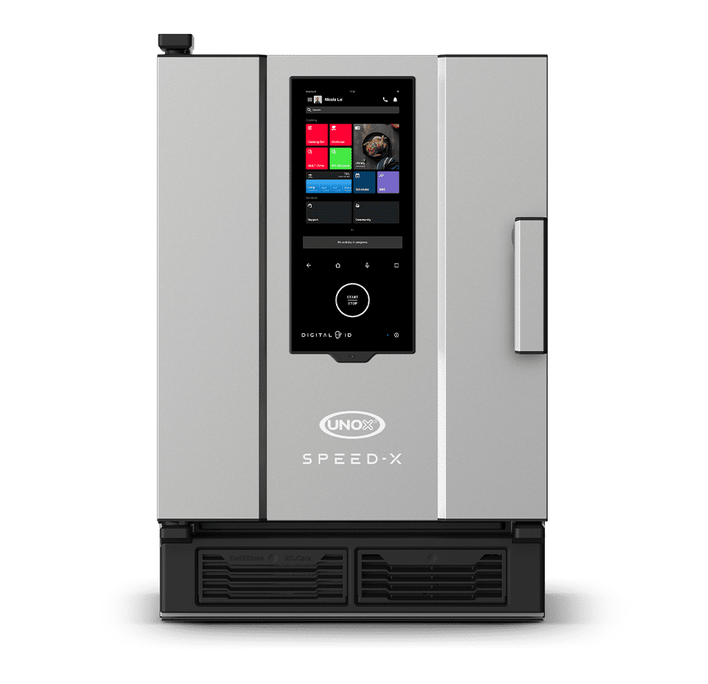 5 o 10 bandejas GN 2/3 (COMBI) Render horno mixto rápido profesional UNOX SPEED-X™ XEPA-0523-EXRS.