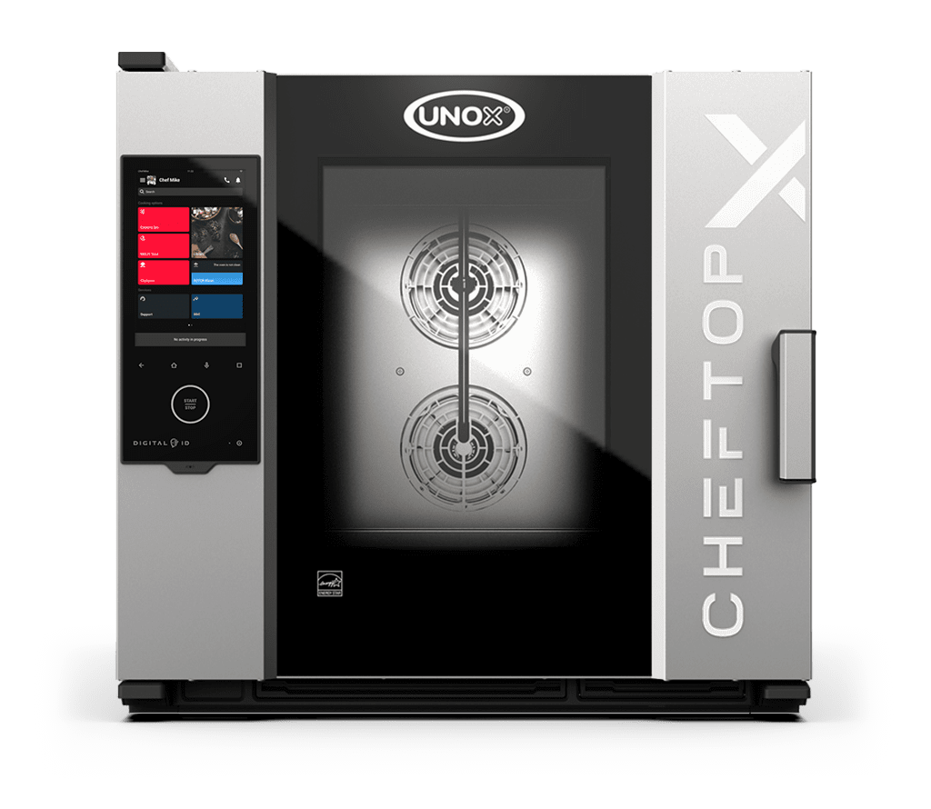 6 trays 18"x26" Render of UNOX CHEFTOP-X™ commercial combi oven XADA-06FS-GXRS-ET.
