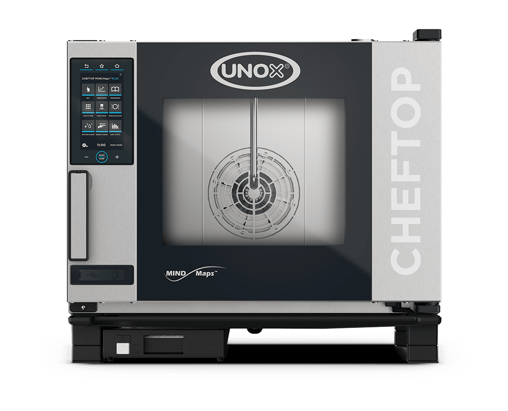 5 trays GN 1/1 Render of UNOX CHEFTOP MIND.Maps™ PLUS commercial combi oven XAVC-0511-EPLM.