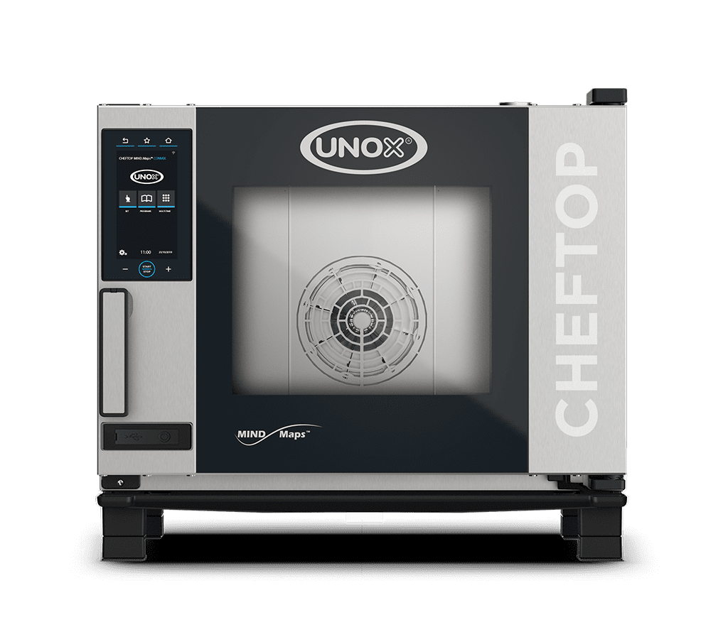 5 trays GN 1/1 Render of UNOX CHEFTOP MIND.Maps™ CONVEX commercial convection oven XAVC-0511-MQLM.