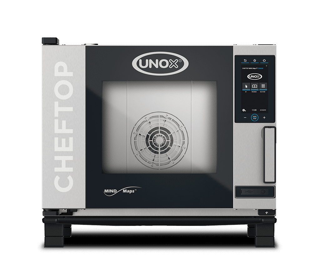 5 trays GN 1/1 Render of UNOX CHEFTOP MIND.Maps™ CONVEX commercial convection oven XAVC-0511-MQRM.