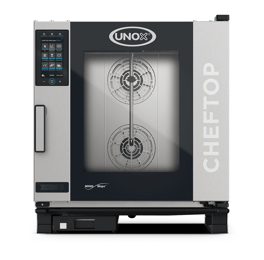 7 trays GN 1/1 Render of UNOX CHEFTOP MIND.Maps™ PLUS commercial combi oven XAVC-0711-EPLM.