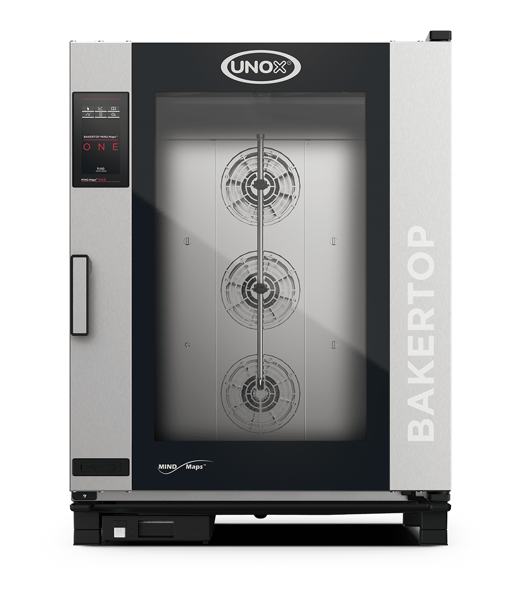 10 teglie 600x400 Render forno professionale combinato carrellato UNOX BAKERTOP MIND.Maps™ BIG ONE XEBC-10EU-E1LM.