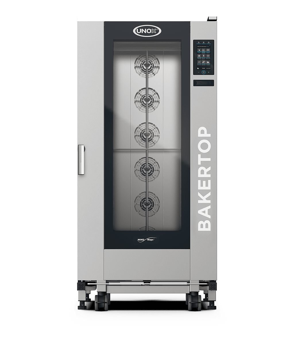 16 teglie 600x400 Render forno professionale combinato carrellato UNOX BAKERTOP MIND.Maps™ BIG PLUS XEBL-16EU-DPLS.