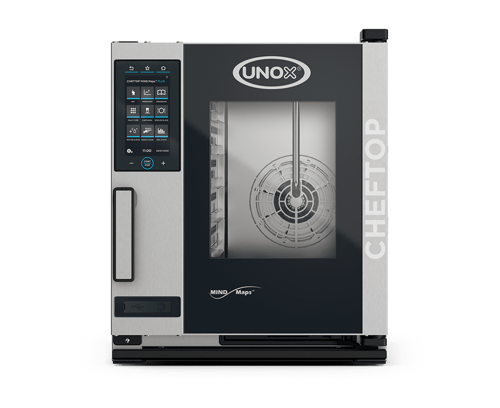 5 trays GN 1/1 Render of UNOX CHEFTOP MIND.Maps™ PLUS commercial combi oven XECC-0513-EPLM.