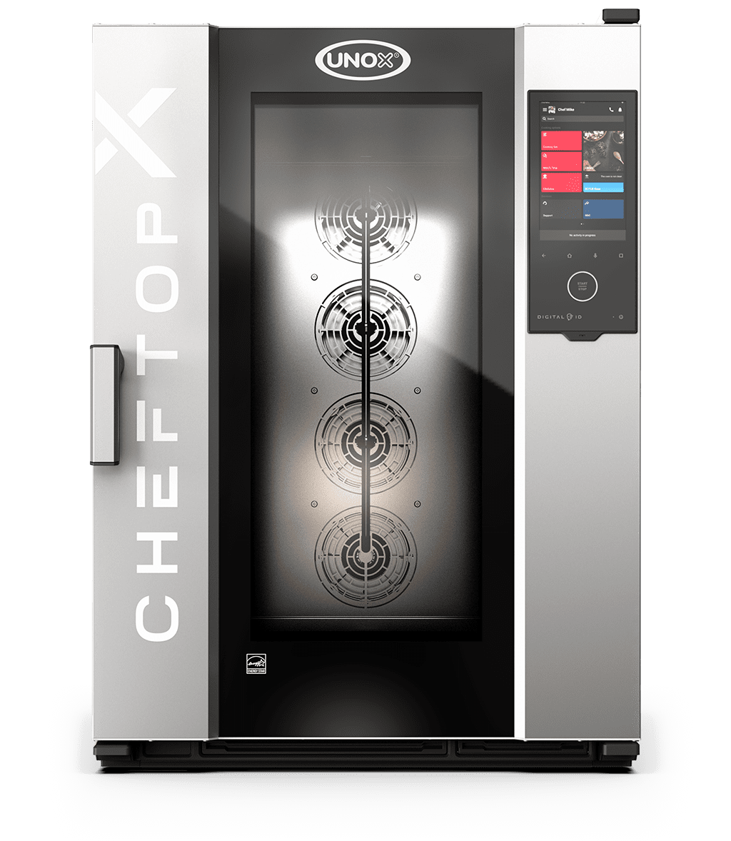 10 bandejas GN 2/1 Render horno mixto profesional UNOX CHEFTOP-X™ XEDA-1021-GXLS.