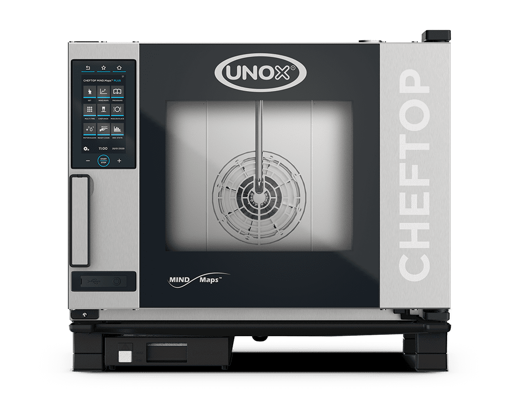 5 Bleche GN 1/1 Render des Kombidämpfers UNOX CHEFTOP MIND.Maps™ PLUS XEVC-0511-GPLM.
