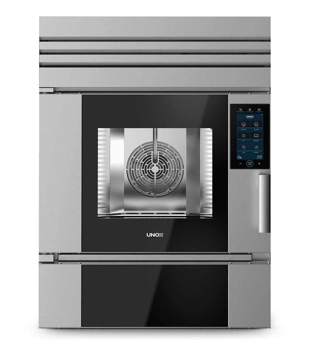 4 trays GN 1/1 Render of UNOX CHEFTOP MIND.Maps™ PLUS commercial combi oven XEVH-0511-EPRM-HP.