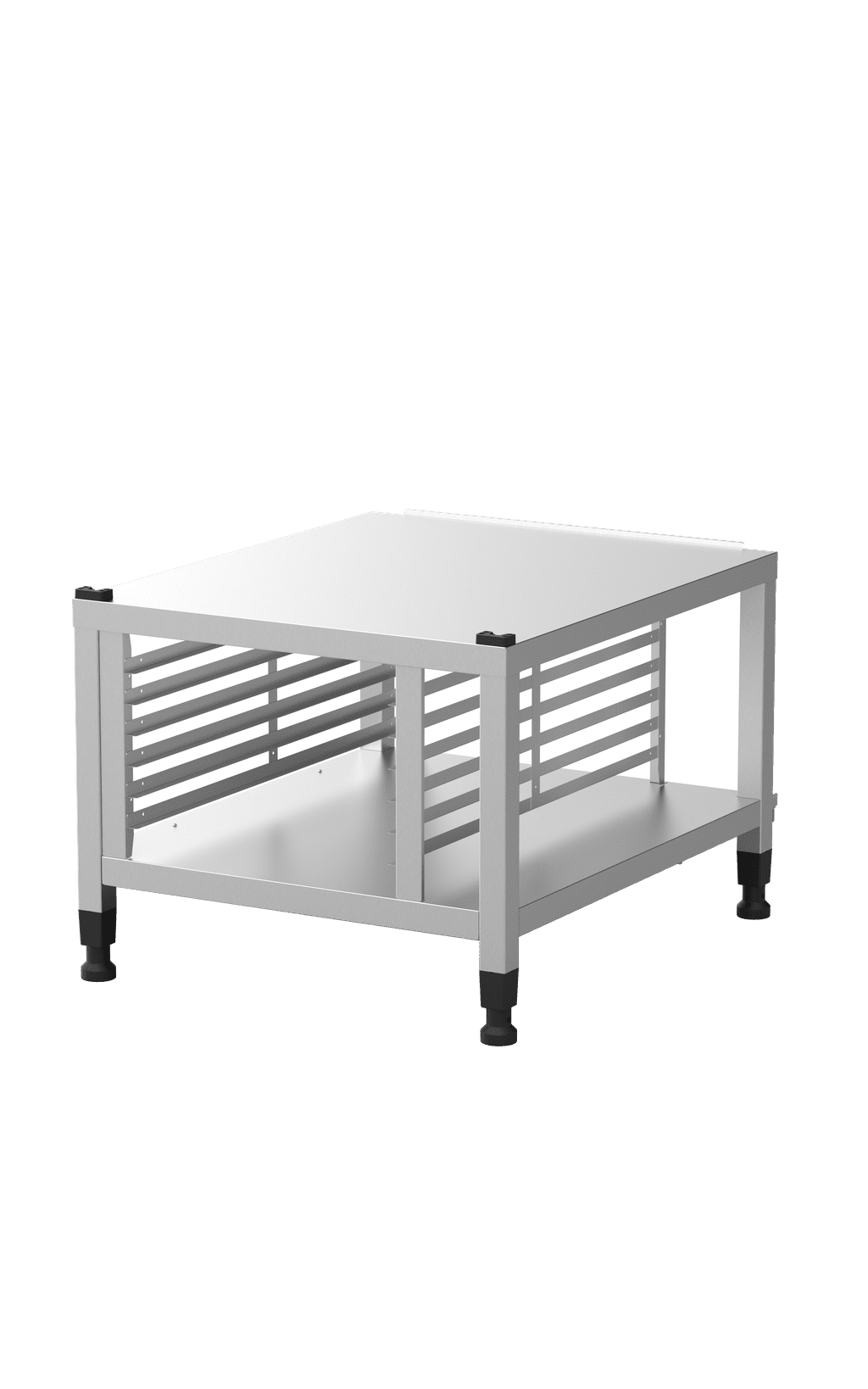 Unox Soporte multifuncional perfecto para almacenar con total seguridad las bandejas y colocar el horno a la altura perfecta para trabajar. XWDRA-0621-H.