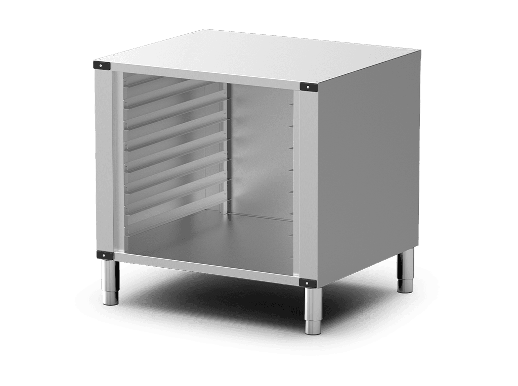 Unox Le support multifonctionnel idéal pour ranger les plaques en sécurité et placer votre four à la hauteur parfaite pour travailler. XENRA-08EU-H.