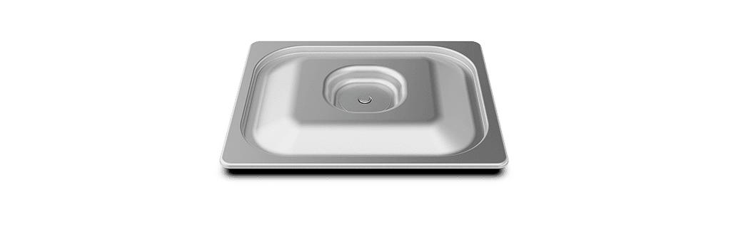 Unox Couvercle en acier inoxydable avec joint en silicone pour usage alimentaire. TG120.