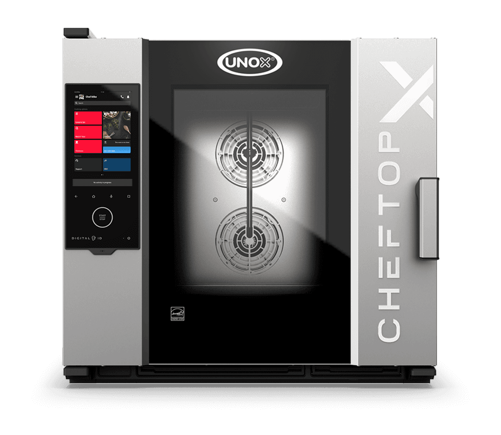 6 trays 18"x26" Render of UNOX CHEFTOP-X™ commercial combi oven XADA-06FS-GXRS.