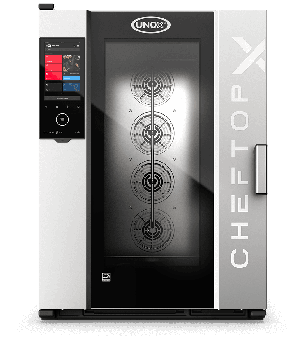 10 trays GN 1/1 Render of UNOX CHEFTOP-X™ commercial combi oven XADA-1011-EXRS-ET.