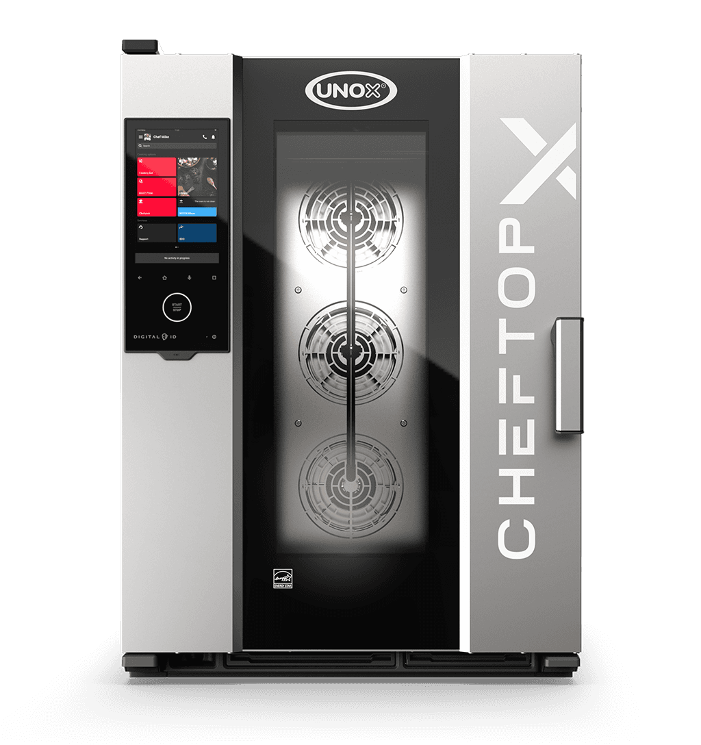 10 trays GN 1/1 Render of UNOX CHEFTOP-X™ commercial combi oven XADA-1011-EXRS-POE.