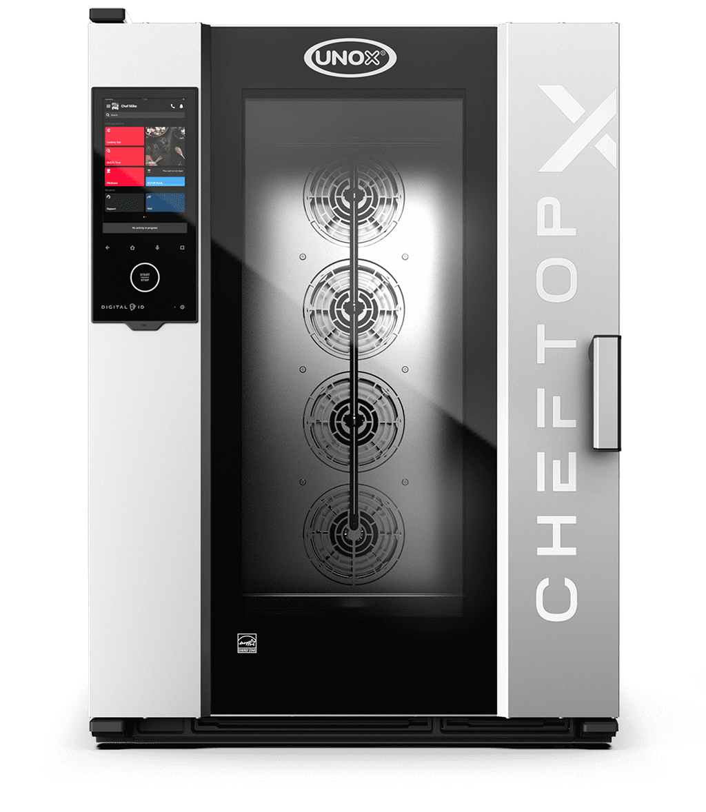 10 trays 18"x26" Render of UNOX CHEFTOP-X™ commercial combi oven XADA-10FS-GXRS-ET.