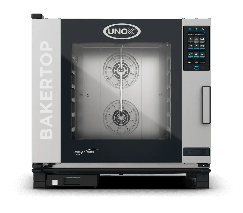6 trays 600x400 Render of UNOX BAKERTOP MIND.Maps™ PLUS commercial combi oven XEBC-06EU-EPRM.