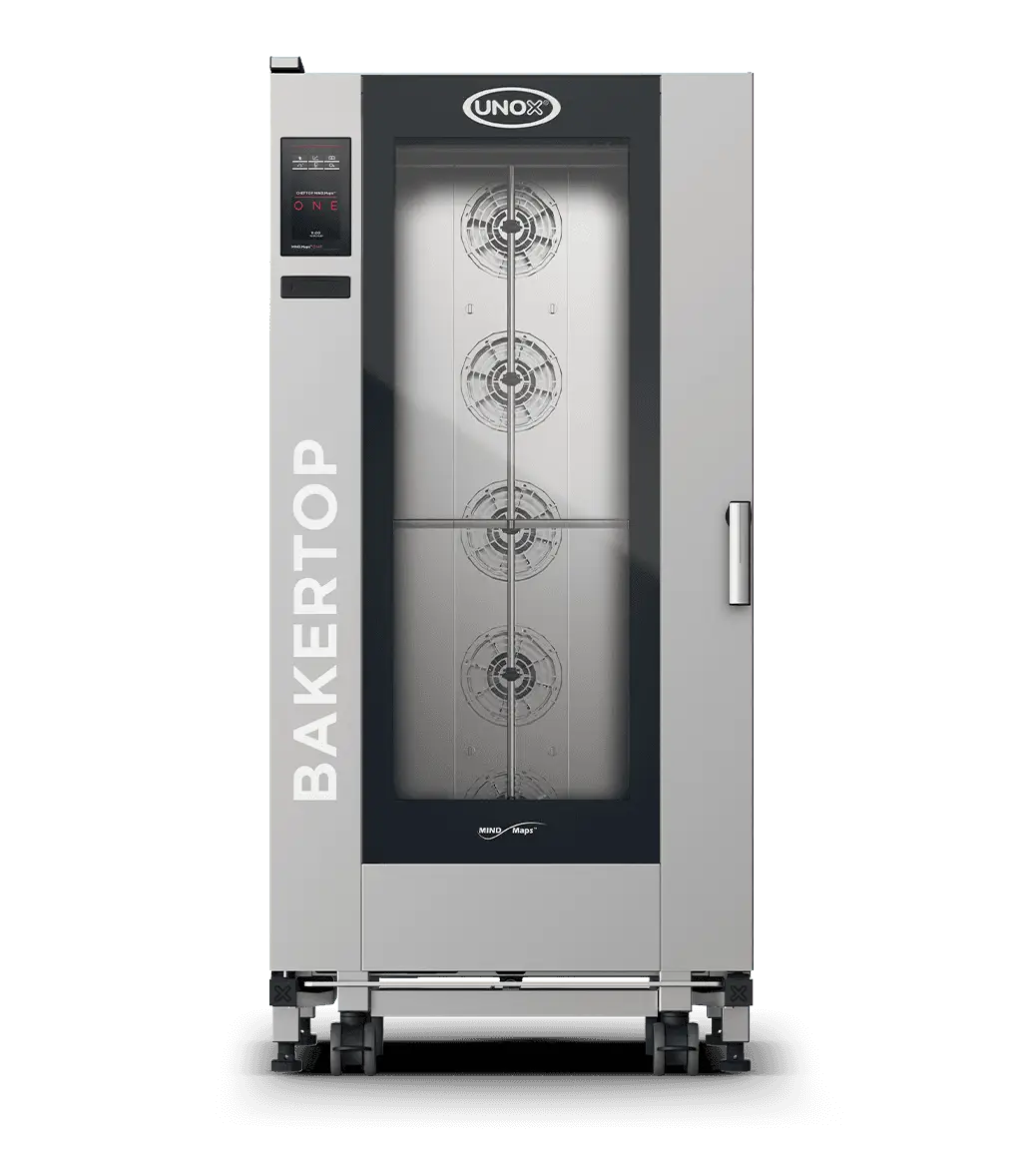 16 trays 600x400 Render of UNOX BAKERTOP MIND.Maps™ ONE commercial combi oven XEBL-16EU-E1RS.