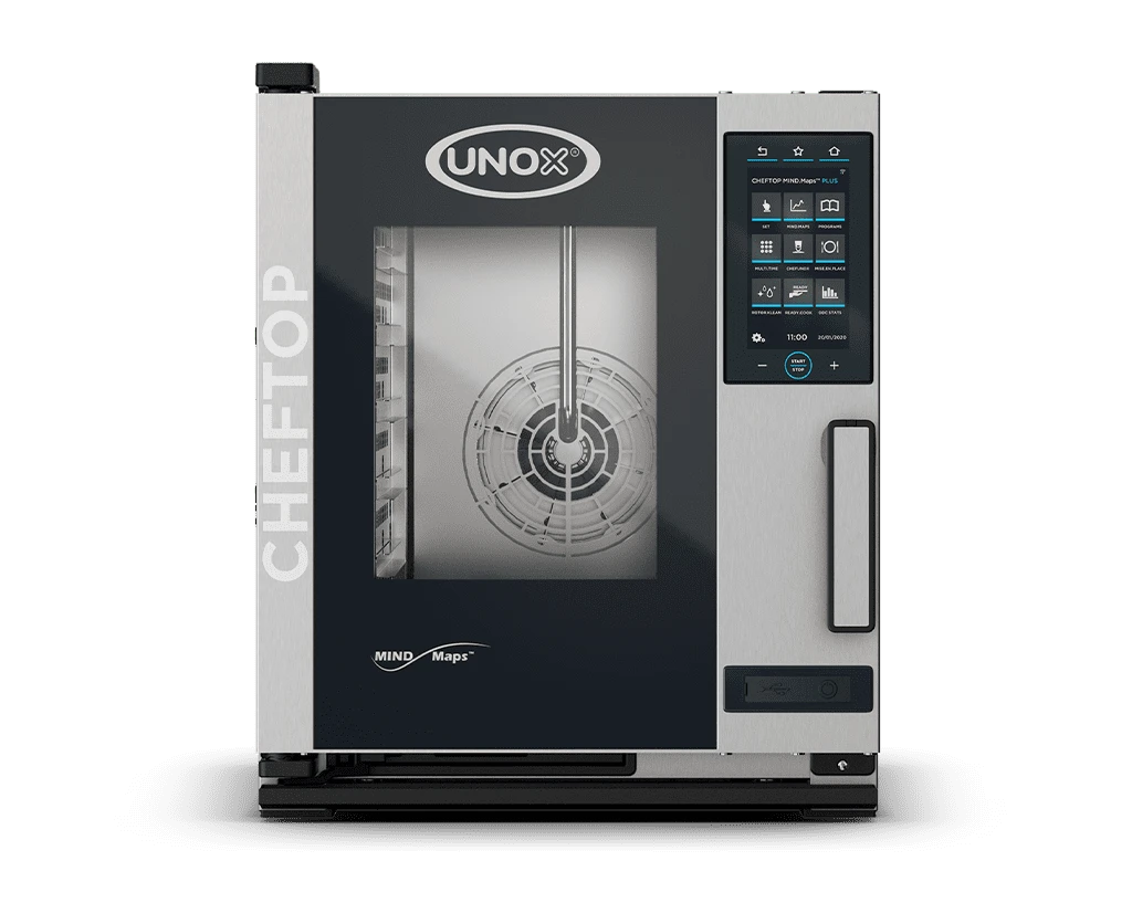 5 trays GN 1/1 Render of UNOX CHEFTOP MIND.Maps™ PLUS commercial combi oven XECC-0513-EPRM.