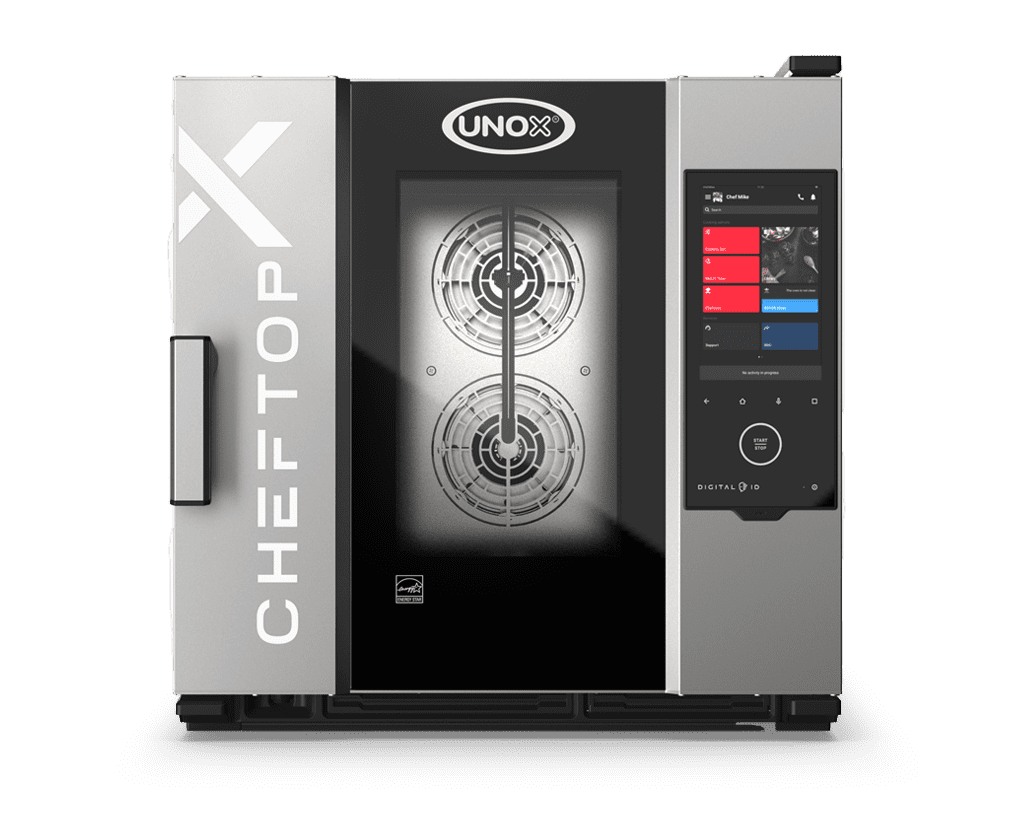 6 盘 GN 1/1 UNOX CHEFTOP-X™ 商用组合烤箱效果图 XEDA-0611-EXLS-LP.