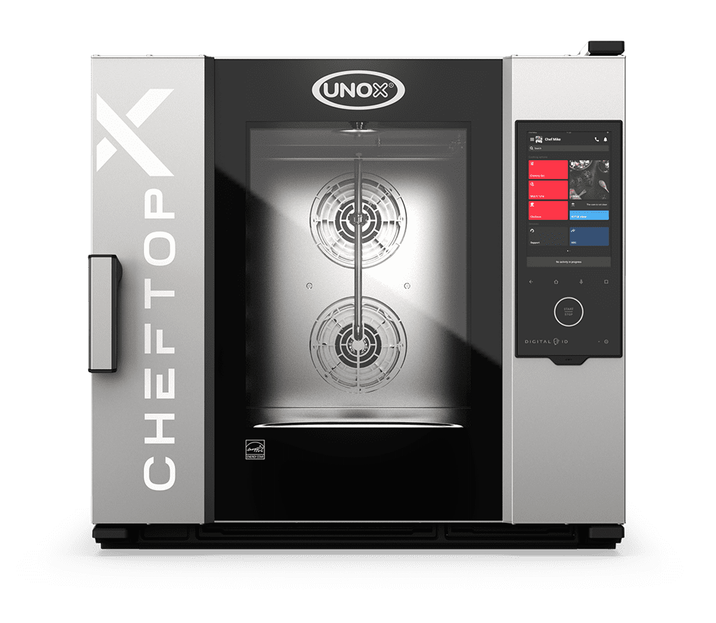 6 trays GN 2/1 Render of UNOX CHEFTOP-X™ commercial combi oven XEDA-0621-GXLS-ET.
