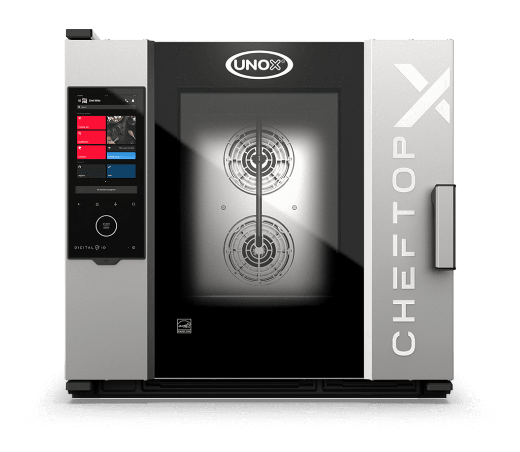 6 trays GN 2/1 Render of UNOX CHEFTOP-X™ commercial combi oven XEDA-0621-GXRS-ET.
