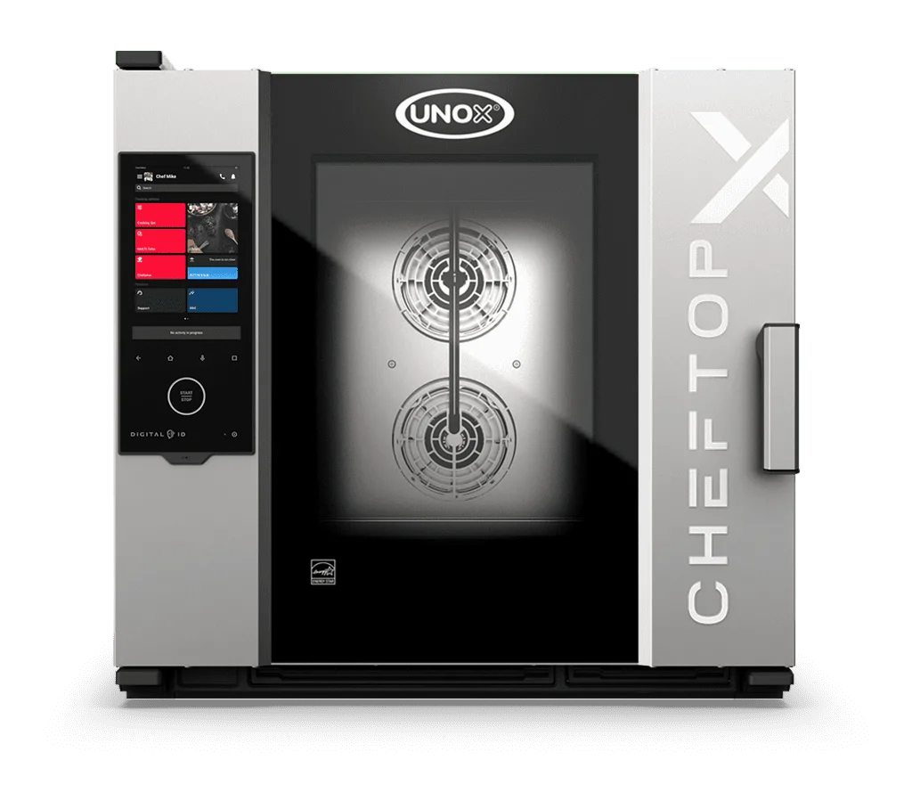 6 trays GN 2/1 Render of UNOX CHEFTOP-X™ commercial combi oven XEDA-0621-GXRS.