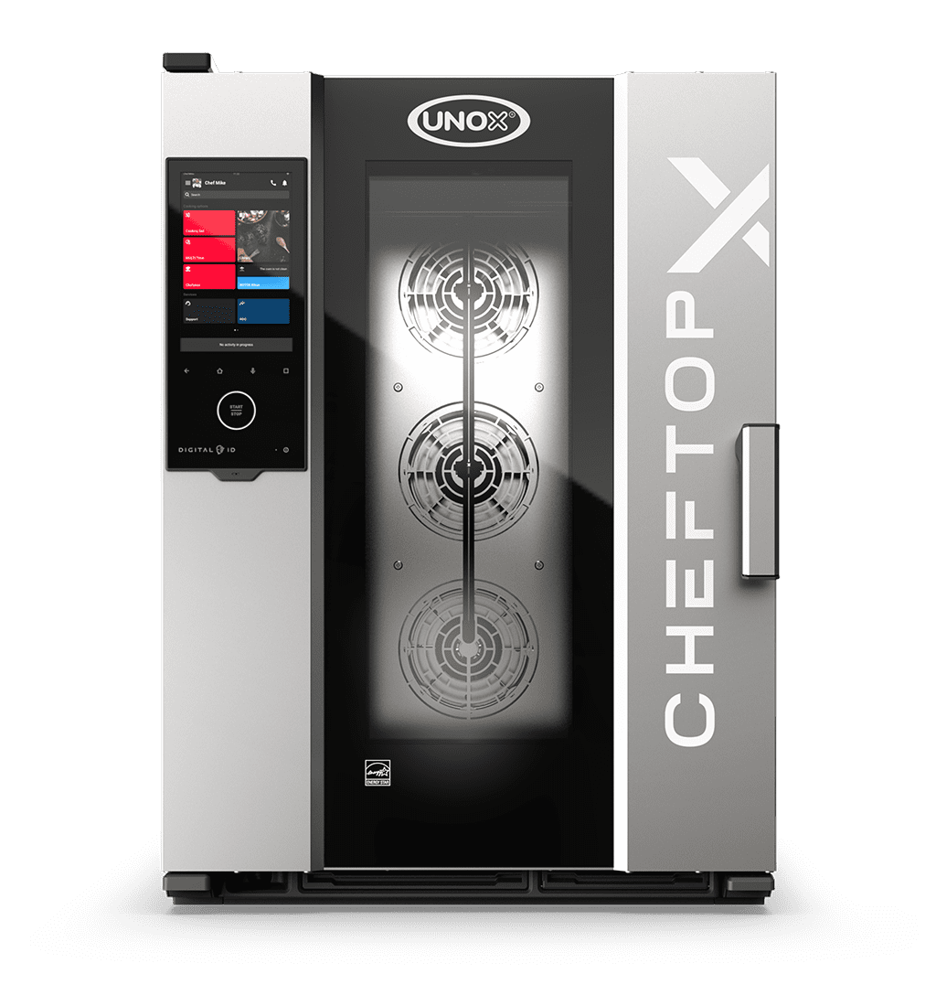 10 trays GN 1/1 Render of UNOX CHEFTOP-X™ commercial combi oven XEDA-1011-GXRS-ET.