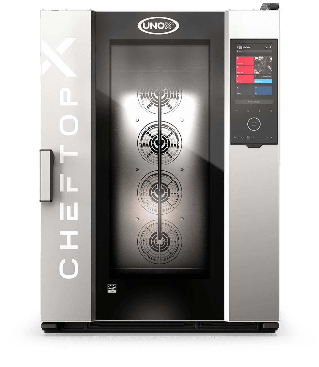 10 trays GN 2/1 Render of UNOX CHEFTOP-X™ commercial combi oven XEDA-1021-EXLS.