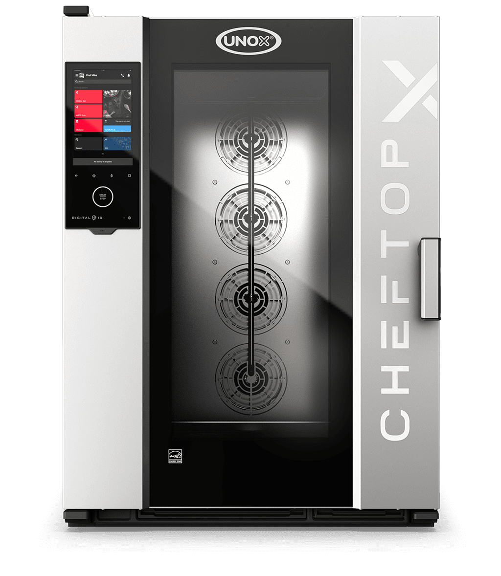 10 trays GN 2/1 Render of UNOX CHEFTOP-X™ commercial combi oven XEDA-1021-EXRS-ET.