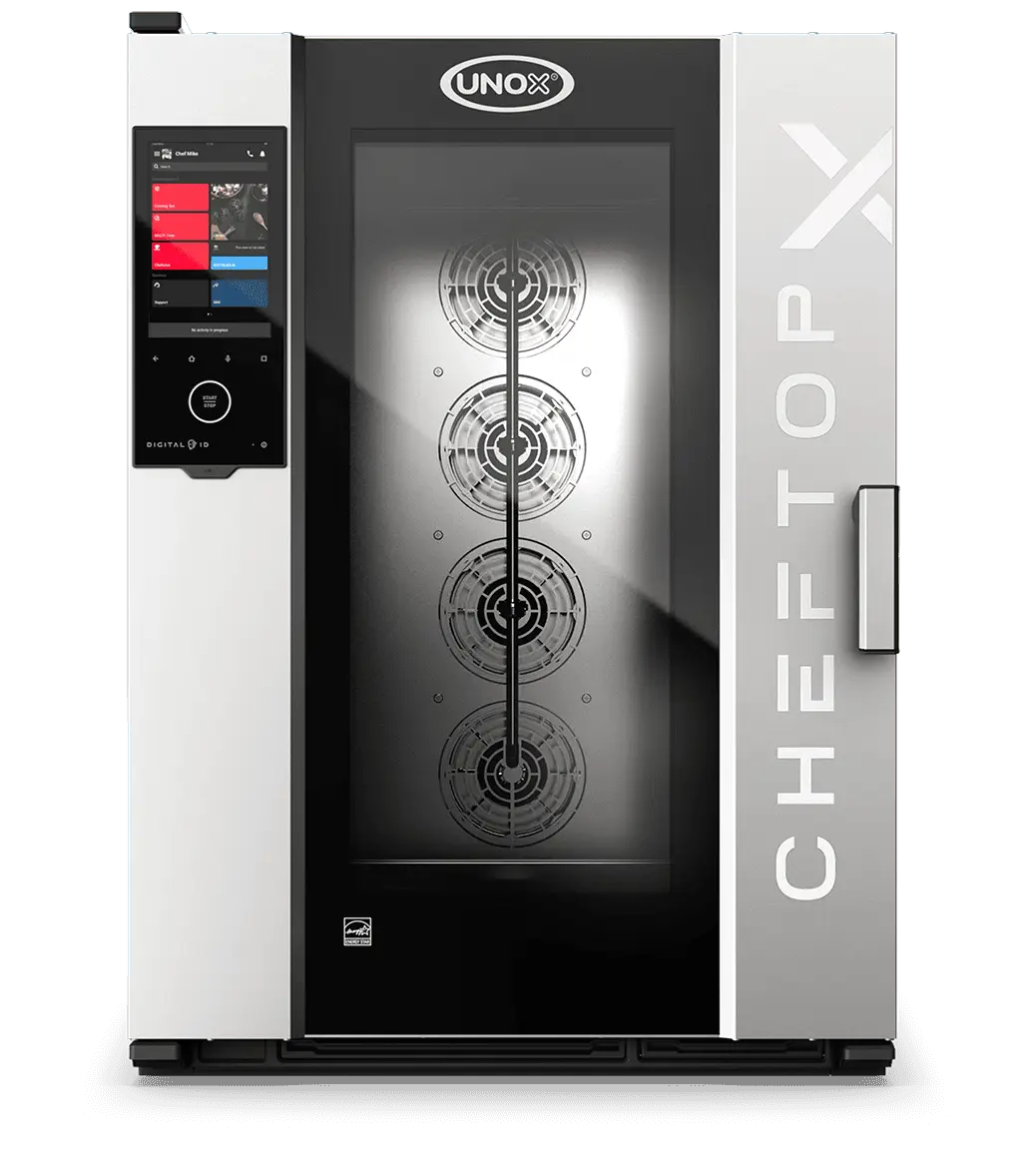 10 trays GN 2/1 Render of UNOX CHEFTOP-X™ commercial combi oven XEDA-1021-EXRS-POE.