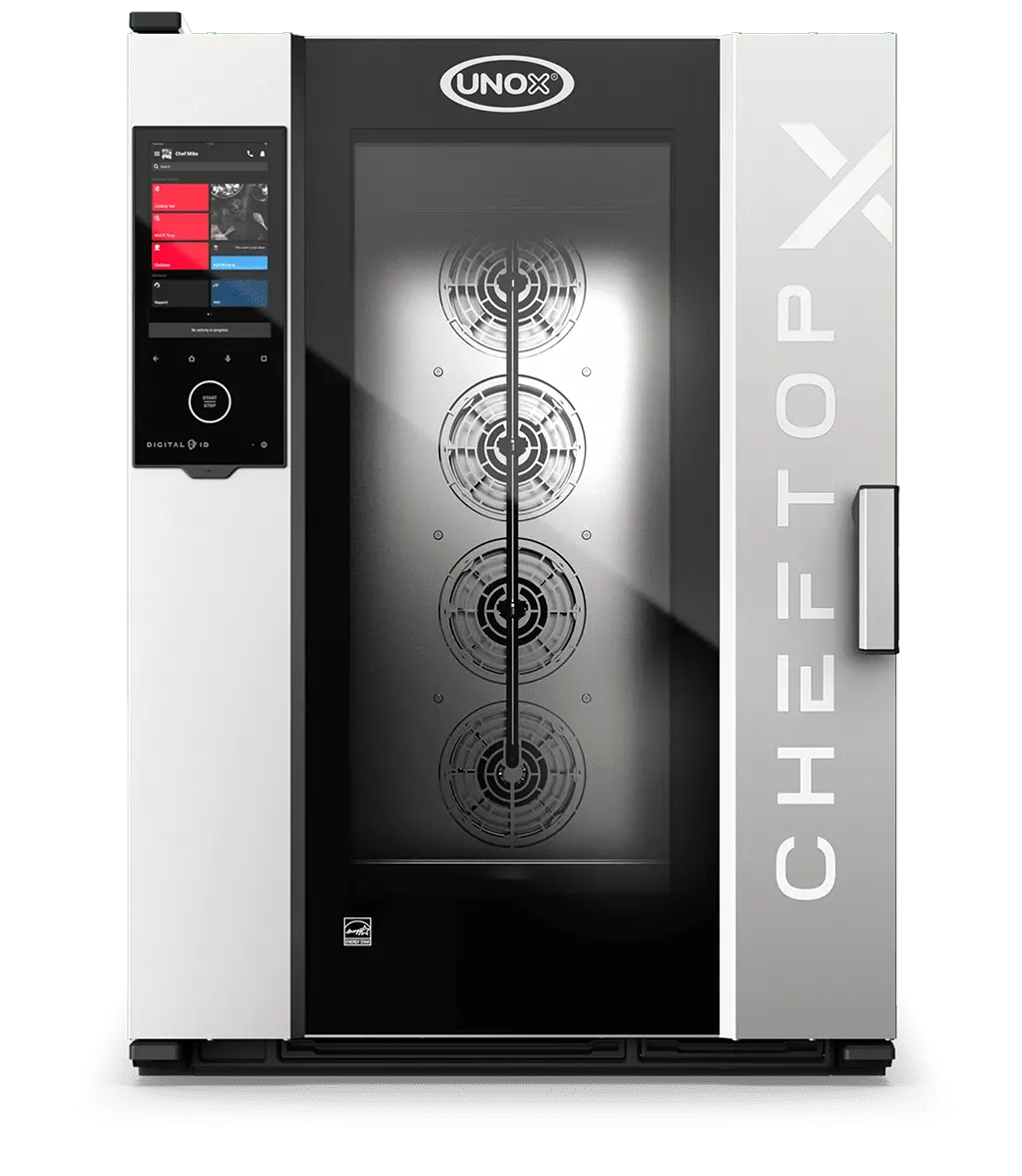 10 trays GN 2/1 Render of UNOX CHEFTOP-X™ commercial combi oven XEDA-1021-EXRS.