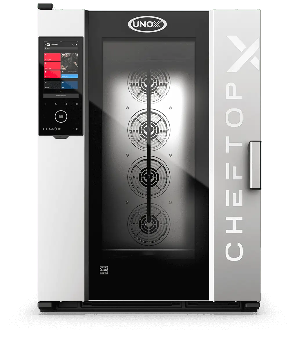 10 trays GN 2/1 Render of UNOX CHEFTOP-X™ commercial combi oven XEDA-1021-GXRS.