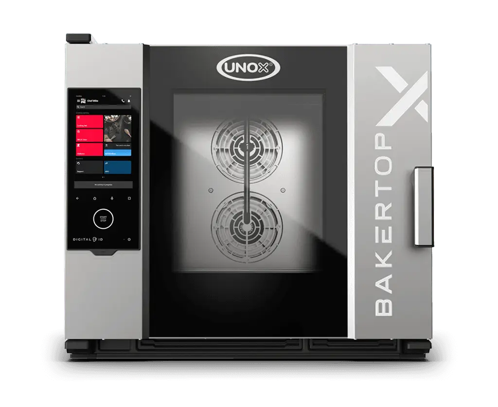 5 trays 600x400 Render of UNOX BAKERTOP-X™ commercial combi oven XELA-05EU-EXRS-PO.