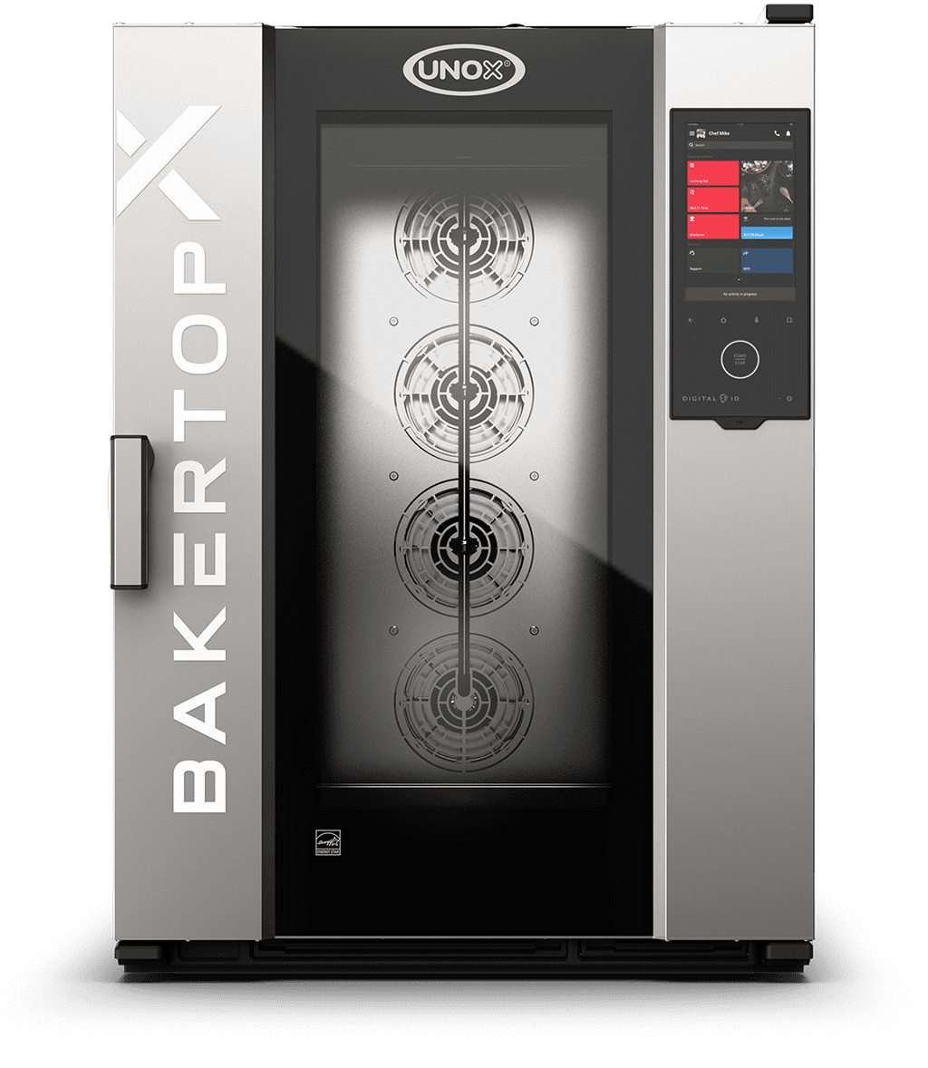 10 trays 600x400 Render of UNOX BAKERTOP-X™ commercial combi oven XELA-10EU-EXLS-ET.