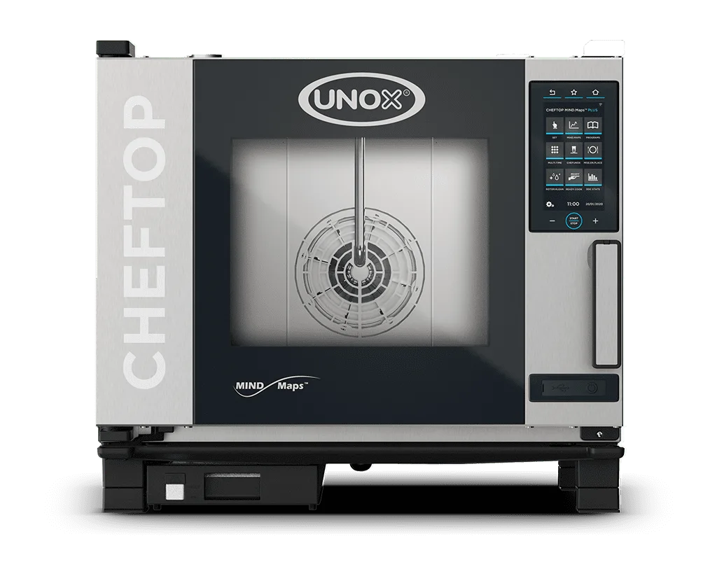 5 trays GN 1/1 Render of UNOX CHEFTOP MIND.Maps™ PLUS commercial combi oven XEVC-0511-EPRM.