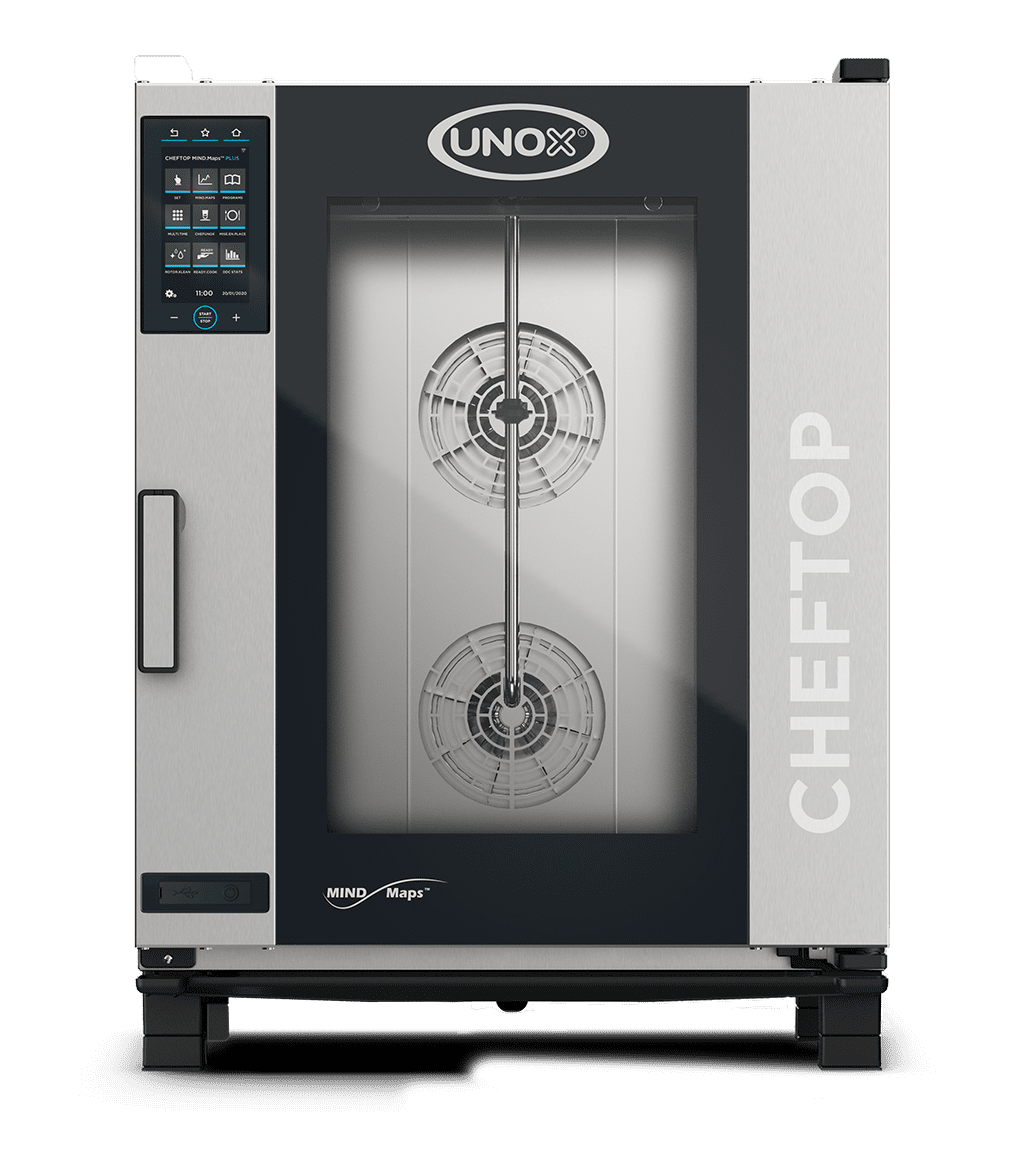 10 vsuvů GN 1/1 Obrázek profesionální konvektomat UNOX CHEFTOP MIND.Maps™ PLUS XEVC-1011-EPLM.