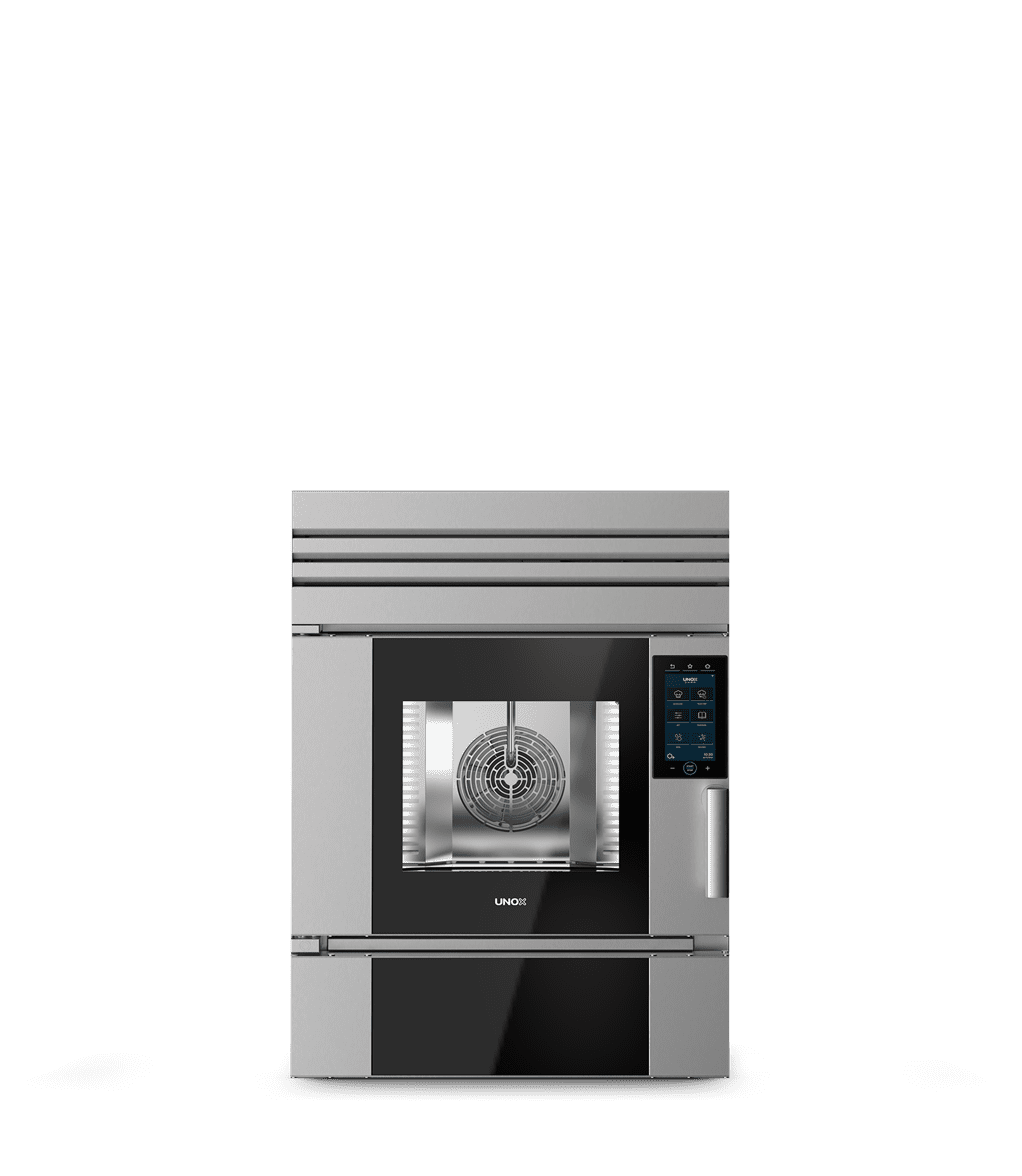 4 Bleche GN1/1 Render des Kombidämpfers UNOX CHEFTOP MIND.Maps™ PLUS XEVH-0511-EPRM-HP.