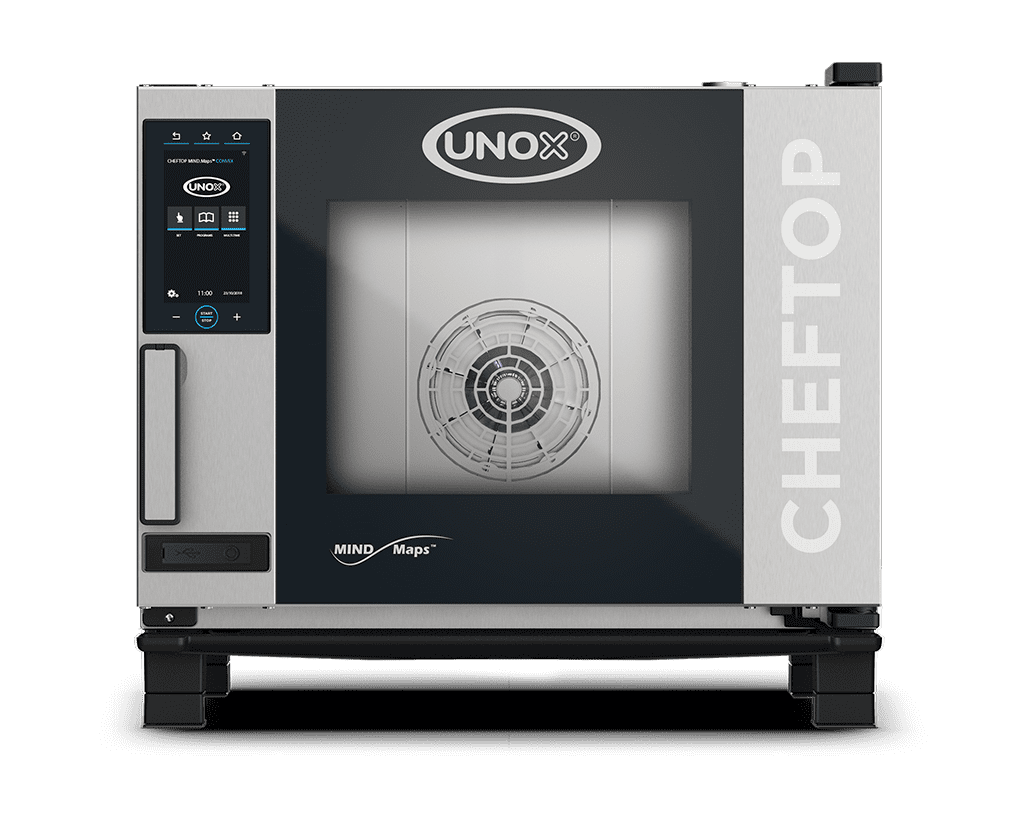 5 trays GN 1/1 Render of UNOX CHEFTOP MIND.Maps™ CONVEX commercial convection oven XAVC-0511-EQLM.