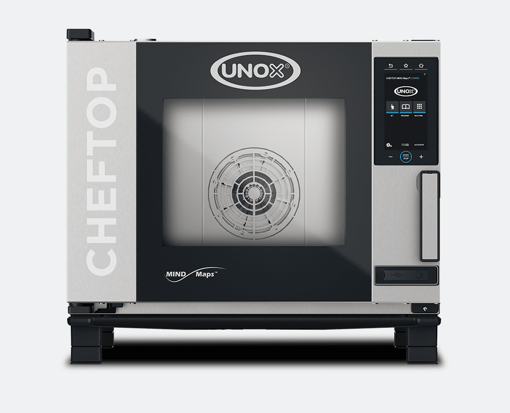 5 trays GN 1/1 Render of UNOX CHEFTOP MIND.Maps™ CONVEX commercial convection oven XAVC-0511-MQRM.