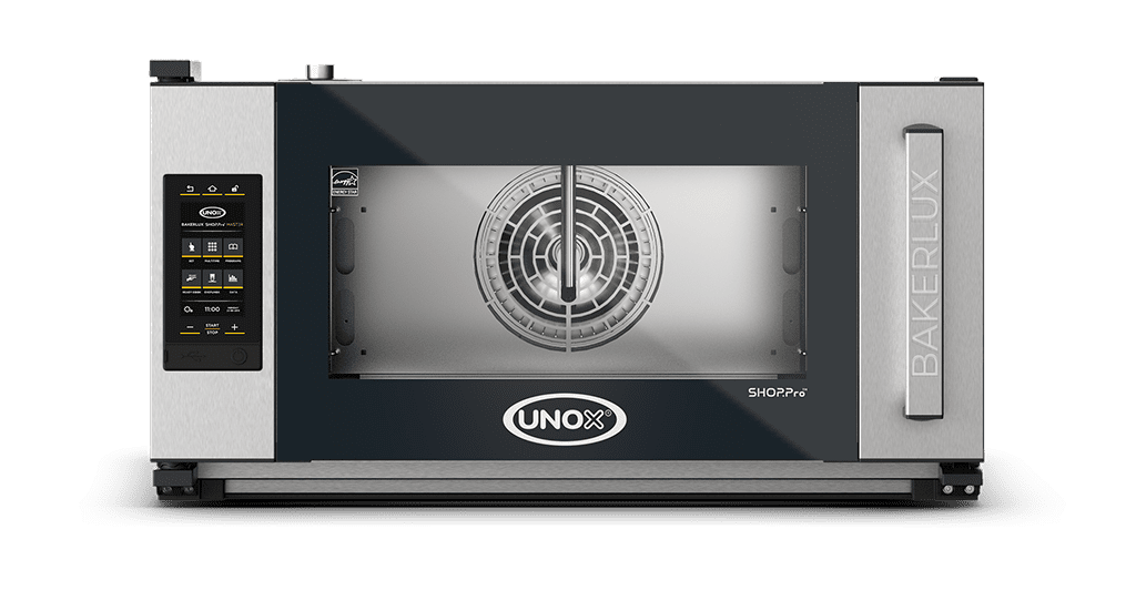 3 trays 600x400 Render of UNOX BAKERLUX SHOP.Pro™ MASTER commercial convection with humidity oven XEFR-03EU-EMRV-GB.
