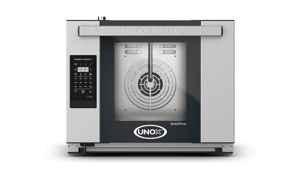 4 trays 460x330 Render of UNOX BAKERLUX SHOP.Pro™ LED commercial convection with humidity oven XEFR-04HS-ELDP.
