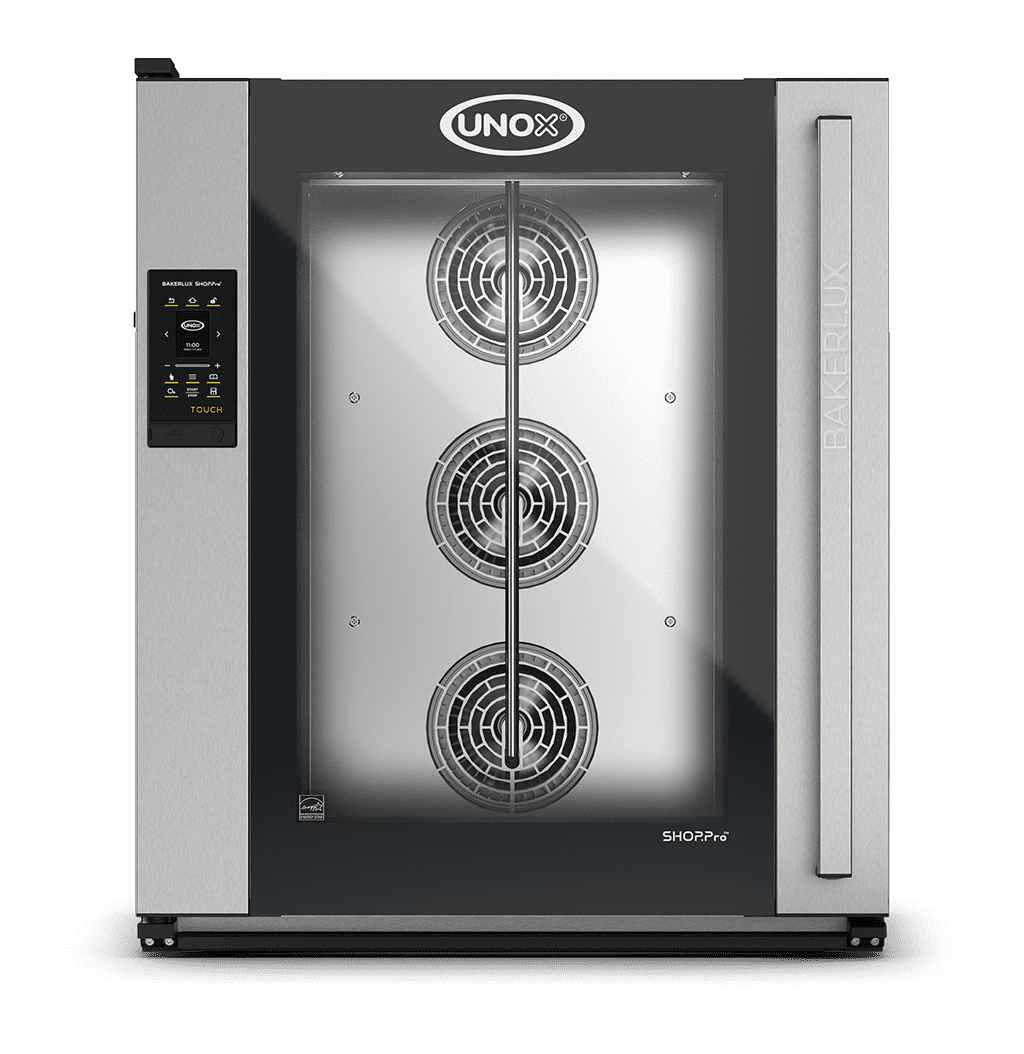 10 trays 600x400 Render of UNOX BAKERLUX SHOP.Pro™ TOUCH commercial convection with humidity oven XEFR-10EU-ETRV-MT.