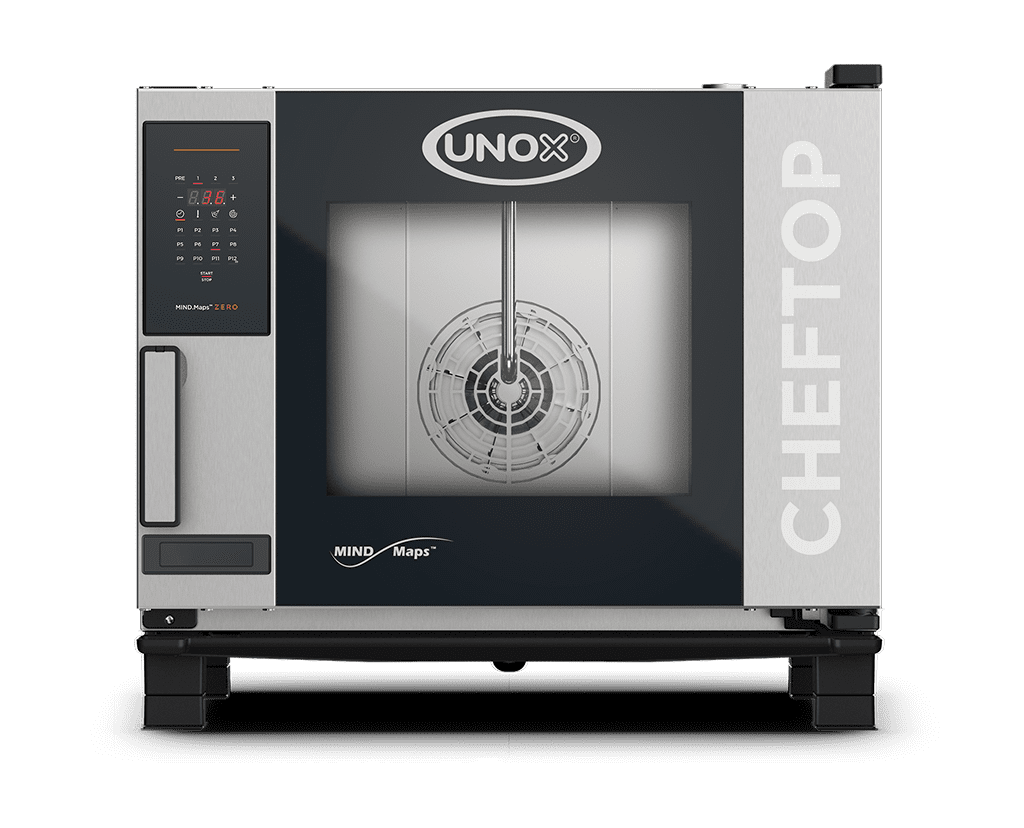 5 trays GN 1/1 Render of UNOX CHEFTOP MIND.Maps™ ZERO commercial convection with humidity oven XEVC-0511-EZLM-LP.