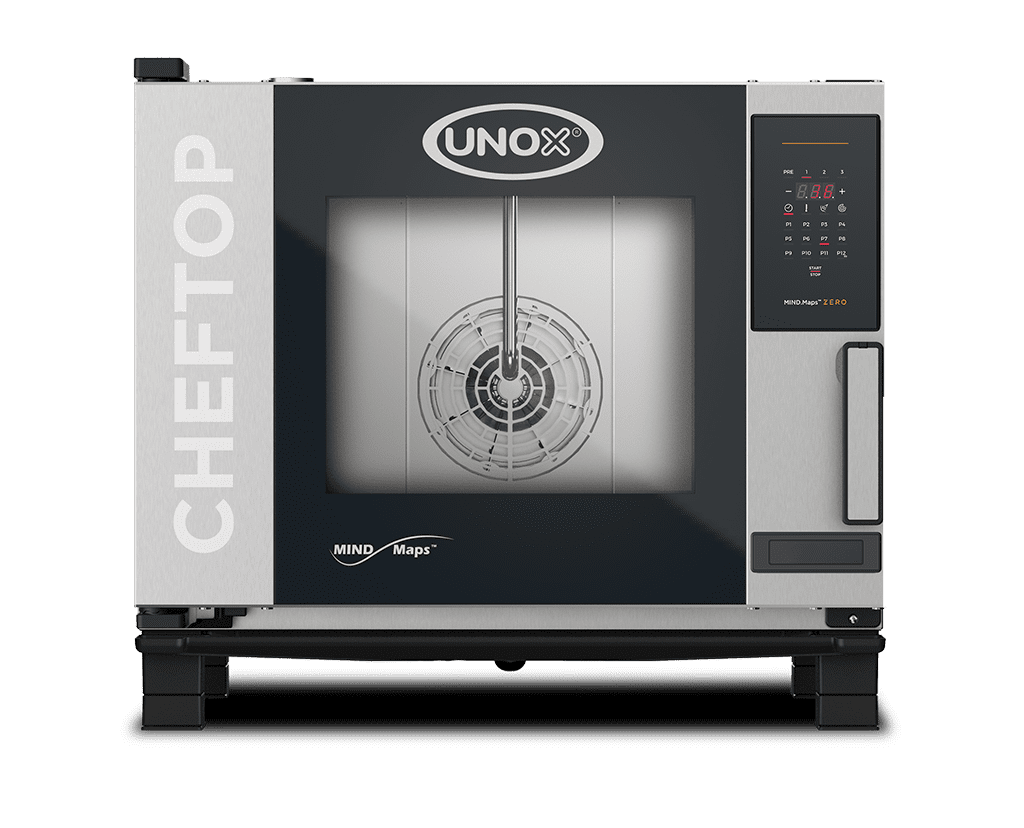 5 trays GN 1/1 Render of UNOX CHEFTOP MIND.Maps™ ZERO commercial convection with humidity oven XEVC-0511-EZRM.