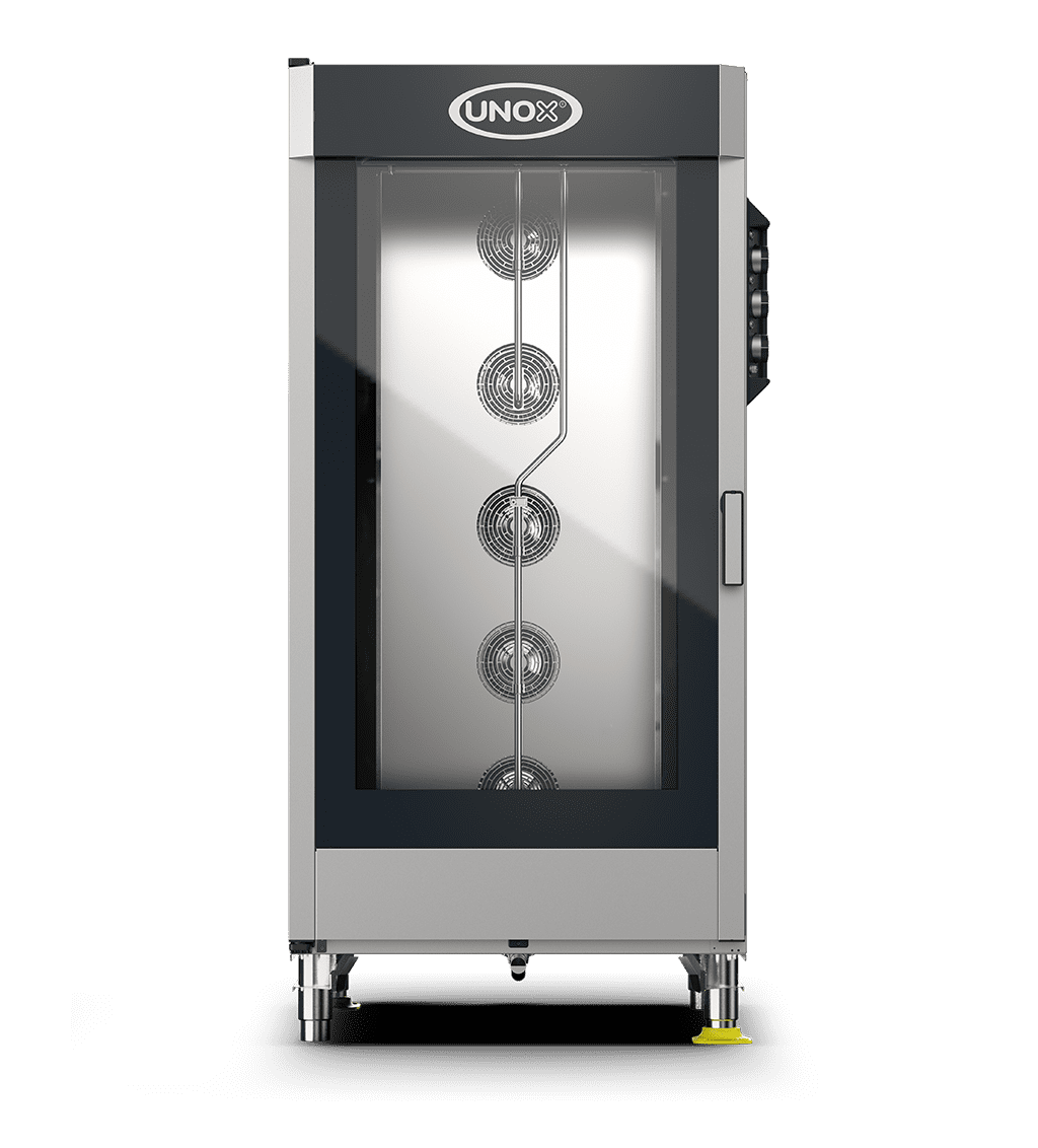 20 trays GN 2/1 Render of UNOX CHEFLUX™ commercial convection with humidity oven XV4093.