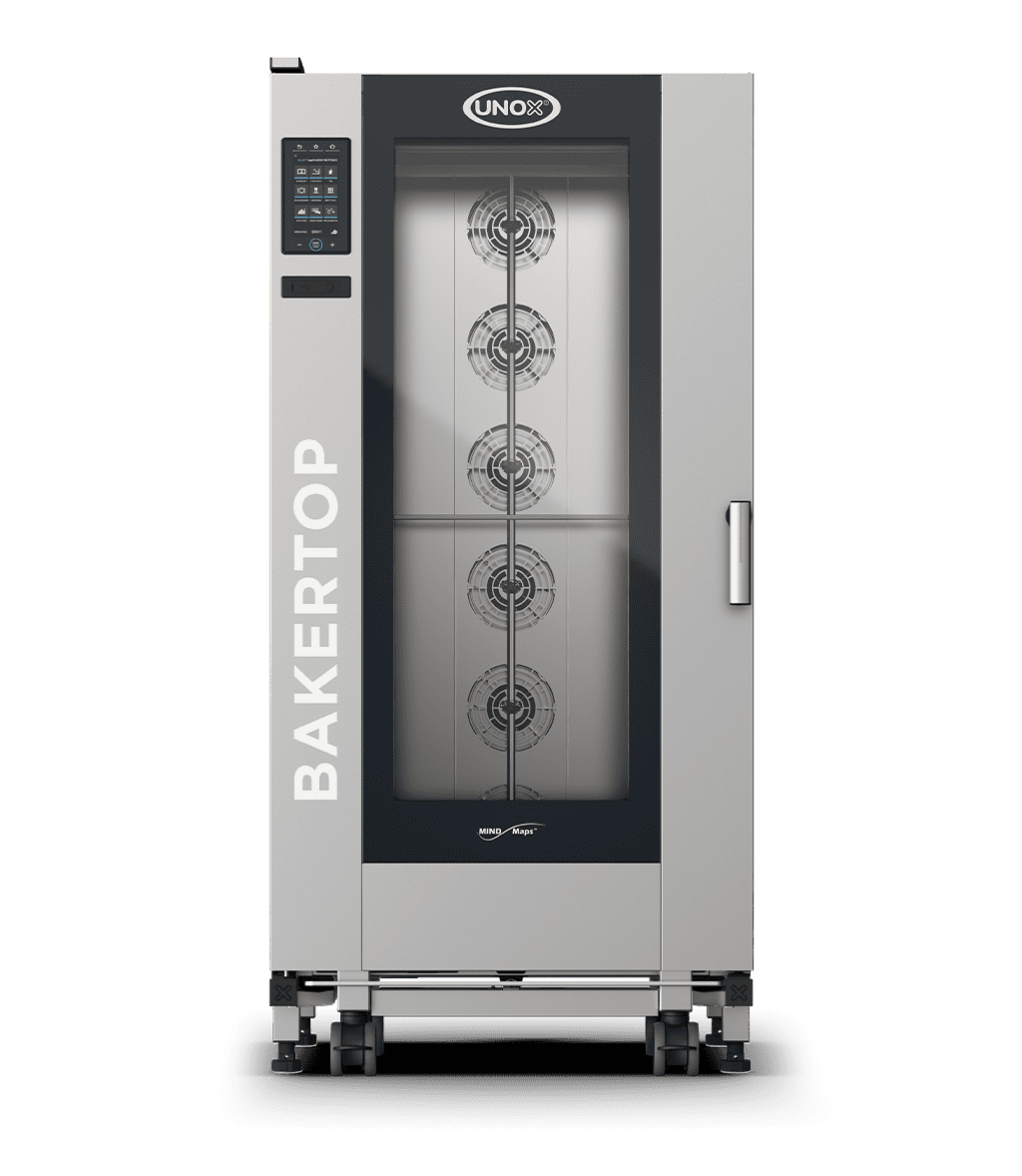 16 trays 600x400 Render of UNOX BAKERTOP MIND.Maps™ BIG PLUS commercial trolley combi oven XEBL-16EU-DPRS.