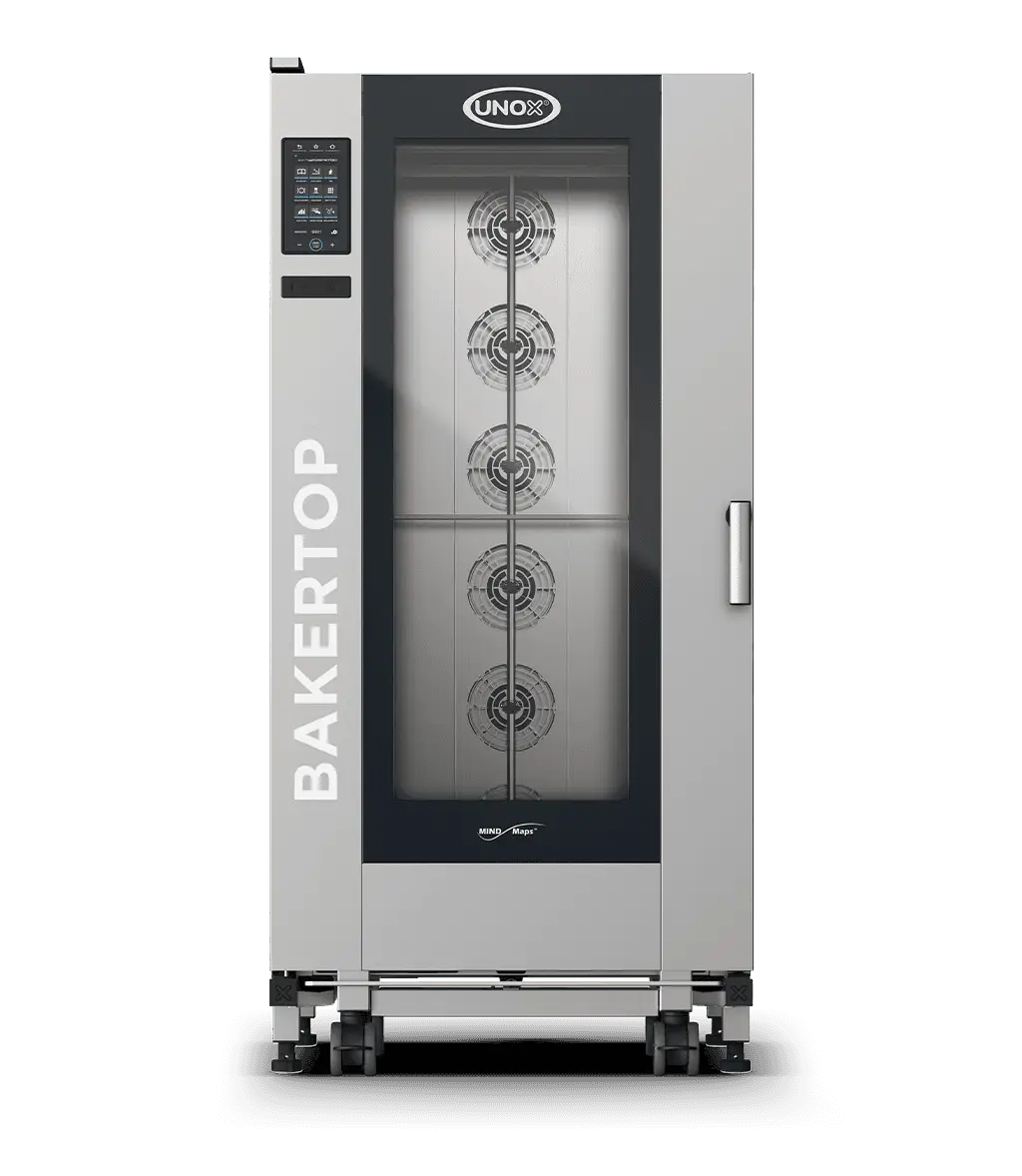 16 trays 600x400 Render of UNOX BAKERTOP MIND.Maps™ BIG PLUS commercial trolley combi oven XEBL-16EU-YPRS.