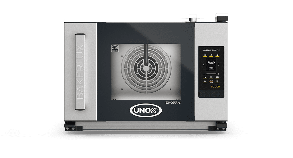 3 teglie 460x330 Render forno a convezione professionale con umidità UNOX BAKERLUX SHOP.Pro™ TOUCH XEFR-03HS-ETLV.