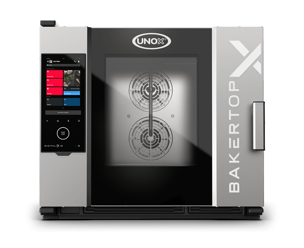 5 teglie 600x400 Render forno professionale combinato UNOX BAKERTOP-X™ XELA-05EU-EXRS-ET.